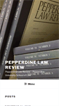 Mobile Screenshot of pepperdinelawreview.com